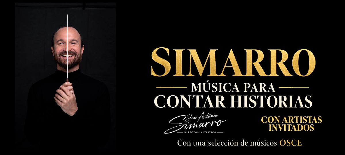 Cartel oficial del concierto Simarro – Música para Contar Historias en el Teatro La Latina